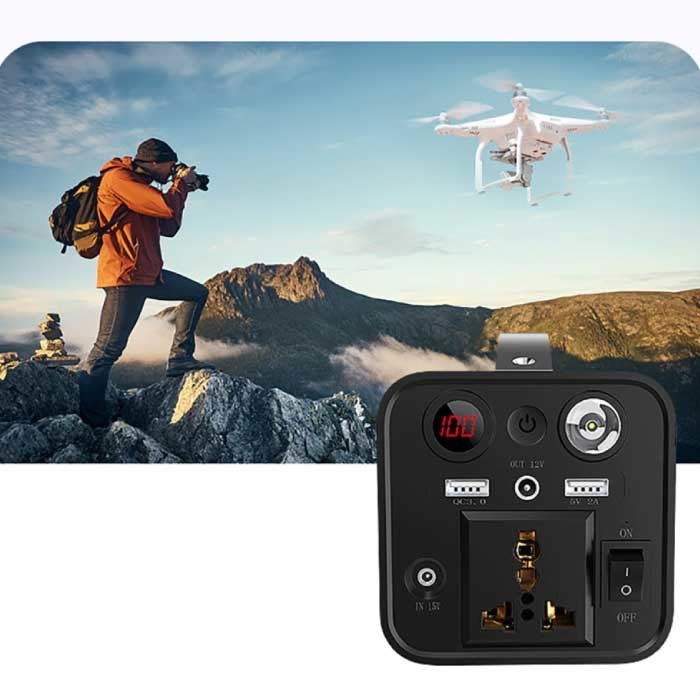 Soulor X16 Station de Recharge 68.000mAh - 250W AC/DC Générateur Chargeur de Batterie Solaire Argent