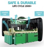 Bluetti EB70 Estación de carga 716Wh - 1000W AC/DC Generador Solar MPPT Cargador de batería Negro