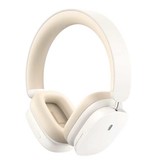 Baseus Cuffie wireless ibride H1 con microfono - Cuffie wireless Bluetooth 5.2 bianche