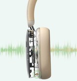 Baseus Cuffie wireless ibride H1 con microfono - Cuffie wireless Bluetooth 5.2 bianche