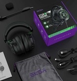 EKSA AUX/USB/Type C Gaming Headset – Für PS4/XBOX/Switch/PC 7.1 Surround Sound – Kopfhörer Kopfhörer mit Mikrofon Schwarz