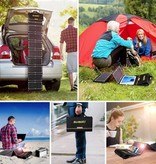 Suaoki Solar Oplader met 9 Zonnepanelen 60W voor Laptops -2 Oplaadpoorten / 10-in-1 Laptop Lader op Zonne-energie