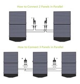 Allpowers Solarladegerät 18V/60W - MC4-Ausgang - Faltbares Solarpanel - Solarladegerät