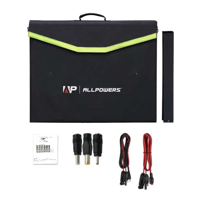 Allpowers Cargador Solar 18V/60W - Salida MC4 - Panel Solar Plegable - Cargador Solar