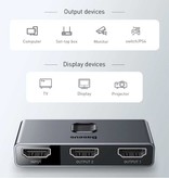 Baseus Commutateur HDMI Adaptateur Convertisseur Splitter 2 en 1 - 4K @ 30Hz