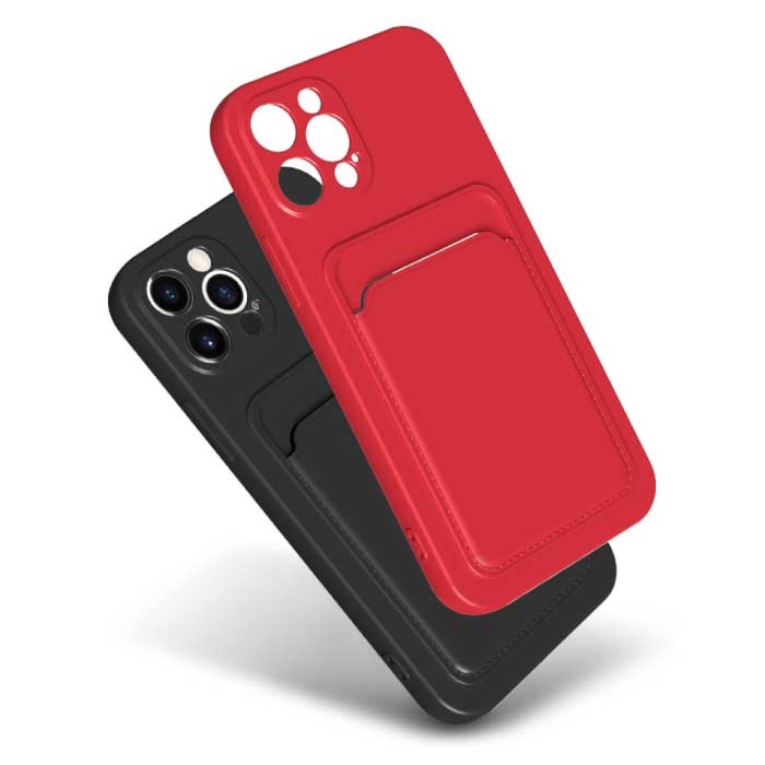 XDAG Funda con tarjetero para iPhone XS Max - Funda tipo cartera con ranura para tarjetas Naranja