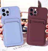 XDAG Funda con tarjetero para iPhone 13 Mini - Funda tipo cartera con ranura para tarjetas, negra