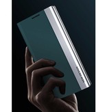NEW DESIGN Samsung S22 Ultra Magnetic Flip Case - Luxury Case Cover Weiß