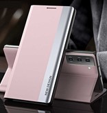 NEW DESIGN Étui à rabat magnétique pour Samsung S10 - Étui de luxe Rose