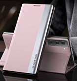 NEW DESIGN Samsung S10 Lite Magnetische Flip Case - Luxe Hoesje Cover Roze