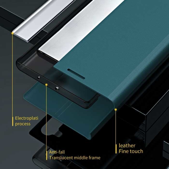 NEW DESIGN Etui à Rabat Magnétique Xiaomi Redmi Note 11 - Etui de Luxe Rouge