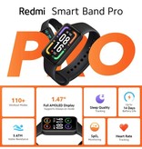 Xiaomi Redmi Smart Band Pro - Smartwatch Bracelet en Silicone Fitness Sport Activité Tracker Montre Android iOS Noir
