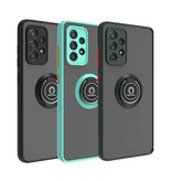 Stuff Certified® Funda para Samsung Galaxy S10E con soporte de anillo e imán - Funda a prueba de golpes negra