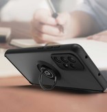 Stuff Certified® Etui Samsung Galaxy S10 Plus z podpórką z pierścieniem i magnesem - Pokrowiec odporny na wstrząsy Czarny