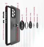 Stuff Certified® Samsung Galaxy S20 Ultra Hoesje met Ring Kickstand en Magneet - Schokbestendige Cover Case Zwart-Rood