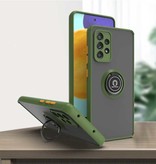 Stuff Certified® Funda para Samsung Galaxy S9 con soporte de anillo e imán - Funda a prueba de golpes, verde