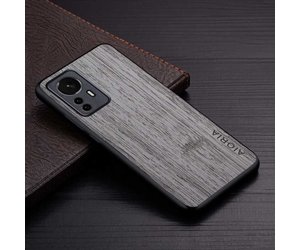 Funda de cuero Xiaomi 12 - Funda a prueba de golpes Patrón de madera