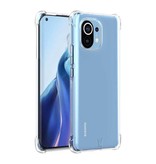 Stuff Certified® Przezroczyste etui do Xiaomi Mi 11 Lite - Przezroczyste etui Pokrowiec Silikon TPU Anti-Shock