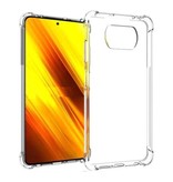 Stuff Certified® Custodia per paraurti trasparente Xiaomi Poco X3 - Custodia trasparente in silicone TPU antiurto