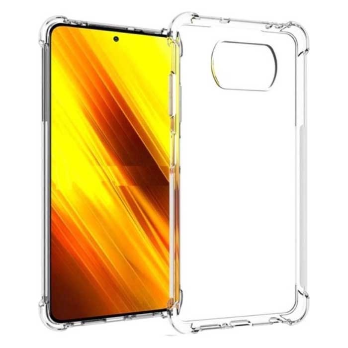 Custodia per paraurti trasparente Xiaomi Poco X3 - Custodia trasparente in silicone TPU antiurto