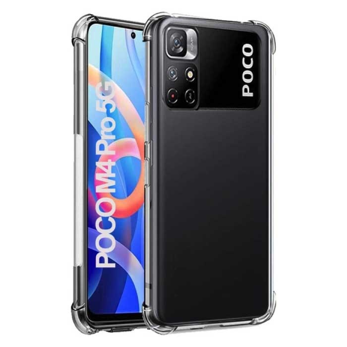 Custodia per paraurti trasparente Xiaomi Poco M4 Pro - Custodia trasparente in silicone TPU antiurto