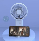 Xiaomi Oplaadbare Draagbare Ventilator - Handventilator op Batterij met Telefoonhouder Blauw