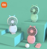 Xiaomi Oplaadbare Draagbare Ventilator - Handventilator op Batterij met Telefoonhouder Blauw