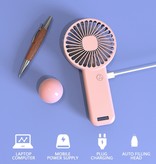 Xiaomi Ventilateur portable rechargeable - Ventilateur portable à batterie avec support de téléphone Bleu