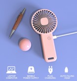 Xiaomi Wiederaufladbarer tragbarer Ventilator - Akku-Handventilator mit Telefonhalter Pink