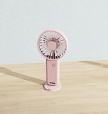 Xiaomi Wiederaufladbarer tragbarer Ventilator - Akku-Handventilator mit Telefonhalter Pink