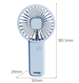 Xiaomi Rechargeable Portable Fan - Battery Handheld Fan with Phone Holder Green
