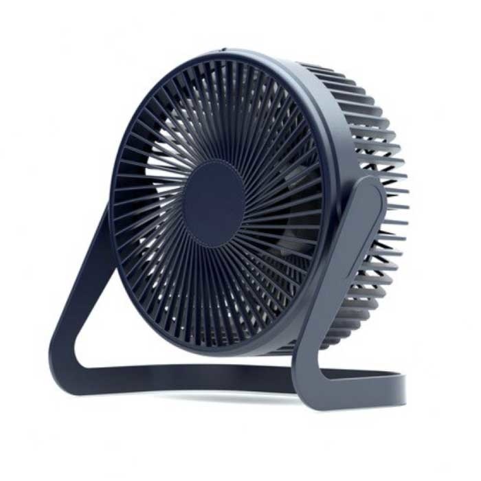 Tragbarer Tischventilator - 360° drehbarer Handventilator Dunkelblau