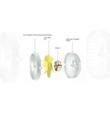 Xiaomi Tragbarer Tischventilator - 360° drehbarer Handventilator Orange