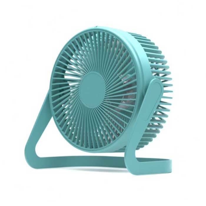 Tragbarer Tischventilator - 360° drehbarer Handventilator Türkis