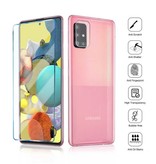 Arvin Samsung Galaxy A12 - 6 in 1 Schutz - 3x Displayschutzfolie aus gehärtetem Glas + 3x Kameraschutz