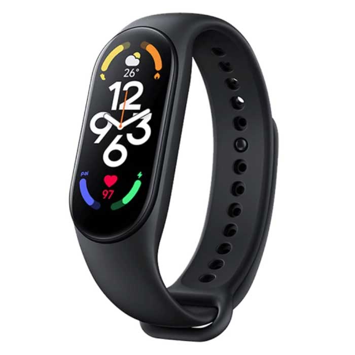 Mi Band 7 - Smart Watch Band Fitness Sportowy zegarek do monitorowania aktywności Android iOS Czarny