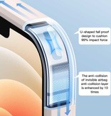 ASTUBIA Custodia in silicone quadrata per iPhone 13 Pro Max - Custodia morbida opaca Liquid Cover blu scuro