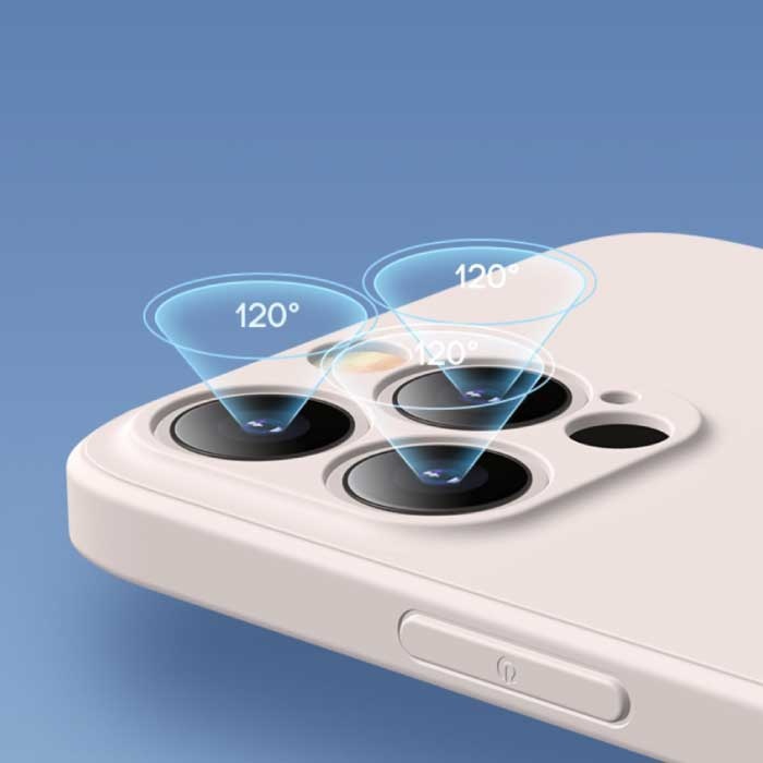 ASTUBIA Coque iPhone 14 Square Silicone - Soft Matte Case Liquid Cover Violet Clair