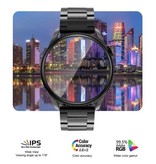 SACOSDING Smartwatch Fitness Sport Activity Tracker Watch - NFC / ECG / GPS / IP68 - Metal Strap Silver