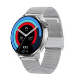 SACOSDING Smartwatch Fitness Sportowy zegarek do śledzenia aktywności - NFC / EKG / GPS / IP68 - Srebrny pasek z siatki