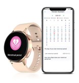 SACOSDING Smartwatch Fitness Sport Activity Tracker Watch - NFC / ECG / GPS / IP68 - Silicone Strap Gold