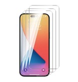 Stuff Certified® Paquete de 4 protectores de pantalla para iPhone 14 Pro - Película de vidrio templado Vidrio templado