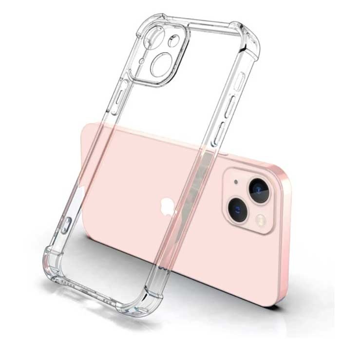 Custodia protettiva trasparente per iPhone 14 - Cover trasparente in silicone antiurto
