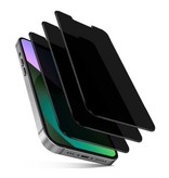 Stuff Certified® Paquete de 4 protectores de pantalla de privacidad para iPhone 14 Plus, cubierta completa, película de vidrio templado, vidrio templado