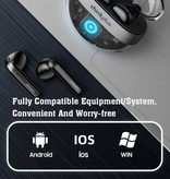 Lenovo Écouteurs sans fil ThinkPlus T40 - Écouteurs TWS Écouteurs Bluetooth 5.2 Écouteurs Écouteurs Noir