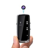 YPAY Minikamera — Kamera bezpieczeństwa HD z brelokiem HD z wyświetlaczem LED, czarna