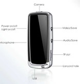 YPAY Mini caméscope - Caméra de sécurité porte-clés HD avec écran LED Noir