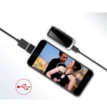 YPAY Mini-Camcorder - Schlüsselanhänger Überwachungskamera HD mit LED-Display Schwarz