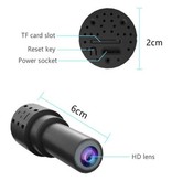 JOGYYO Mini cámara de seguridad - Videocámara HD Detección de movimiento Visión nocturna Negro