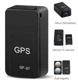 ACEHE GF-07 Magnetic GPS Tracker - Car Security Real Time Locator Black